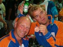 with my coach Han Beverwijk and a beer
