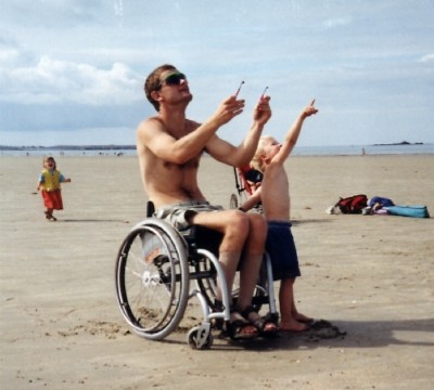 Kite rolling, Quiberon, juli 1999